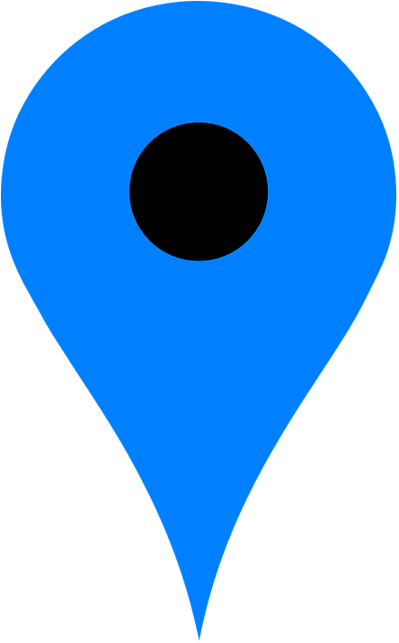 Pin, Location, Map, Icon, Navigation, Symbol, Marker - Blue Google Map Marker Clipart (640x503), Png Download