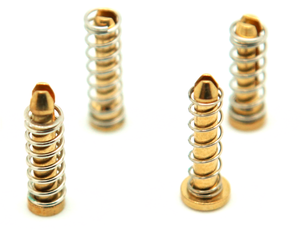 Accessories / Copper Push Pins With Compression Springs - Brass Clipart (756x463), Png Download