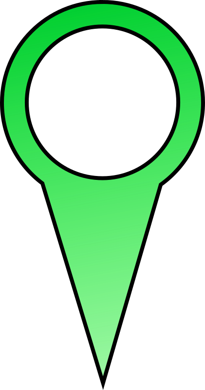 Green Map Pin By Lukel99 For Mapping Applications - Map Pin Clip Art - Png Download (421x800), Png Download