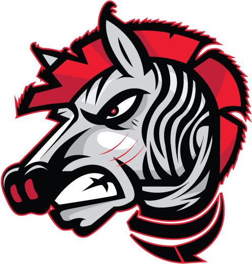 Zebra Mascot Logo Clipart (600x600), Png Download
