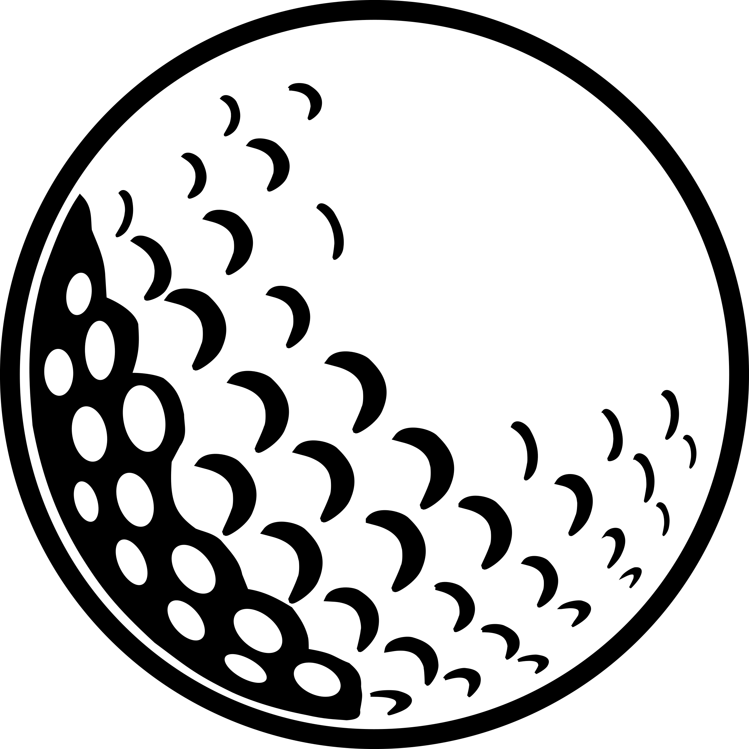 Golf Png - Golf Ball Clipart Transparent Png (2399x2400), Png Download