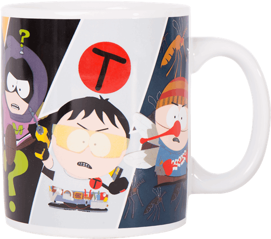 The Fractured But Whole Superheroes Mug - Cartoon Clipart (600x600), Png Download