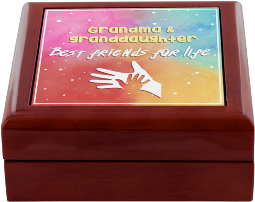 Grandma & Granddaughter Best Friends For Life - Plywood Clipart (600x600), Png Download