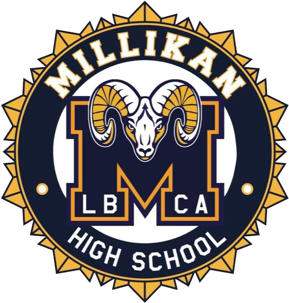 Millikan Rams - Millikan High School Long Beach Logo Clipart (615x628), Png Download