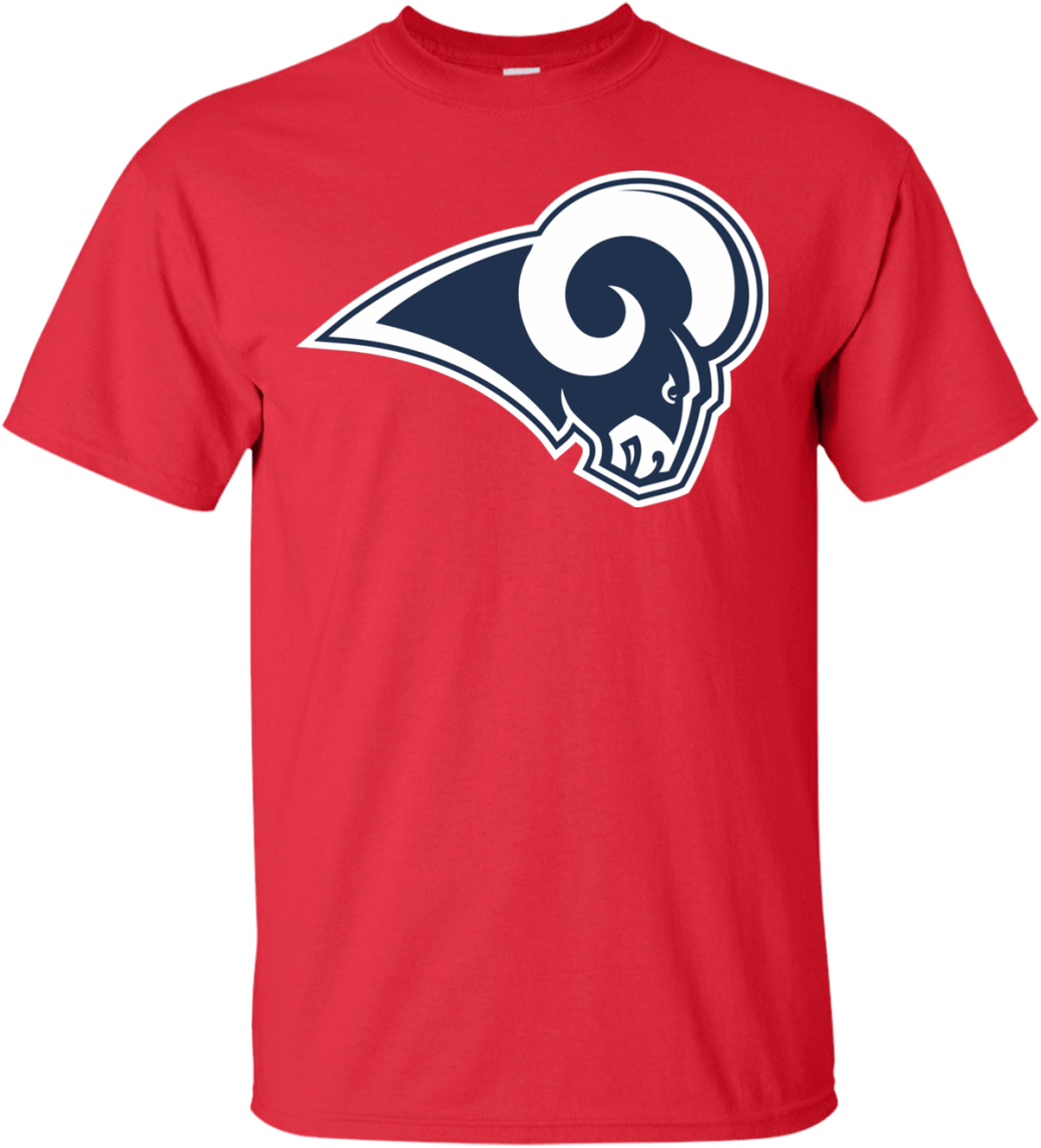 Los Angeles Rams Logo Football Men's T-shirt - Shirt Clipart (1155x1155), Png Download