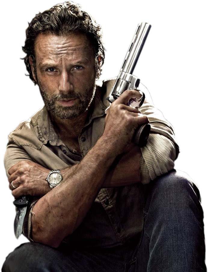 The Walking Dead Png - Rick The Walking Dead Png Clipart (524x699), Png Download