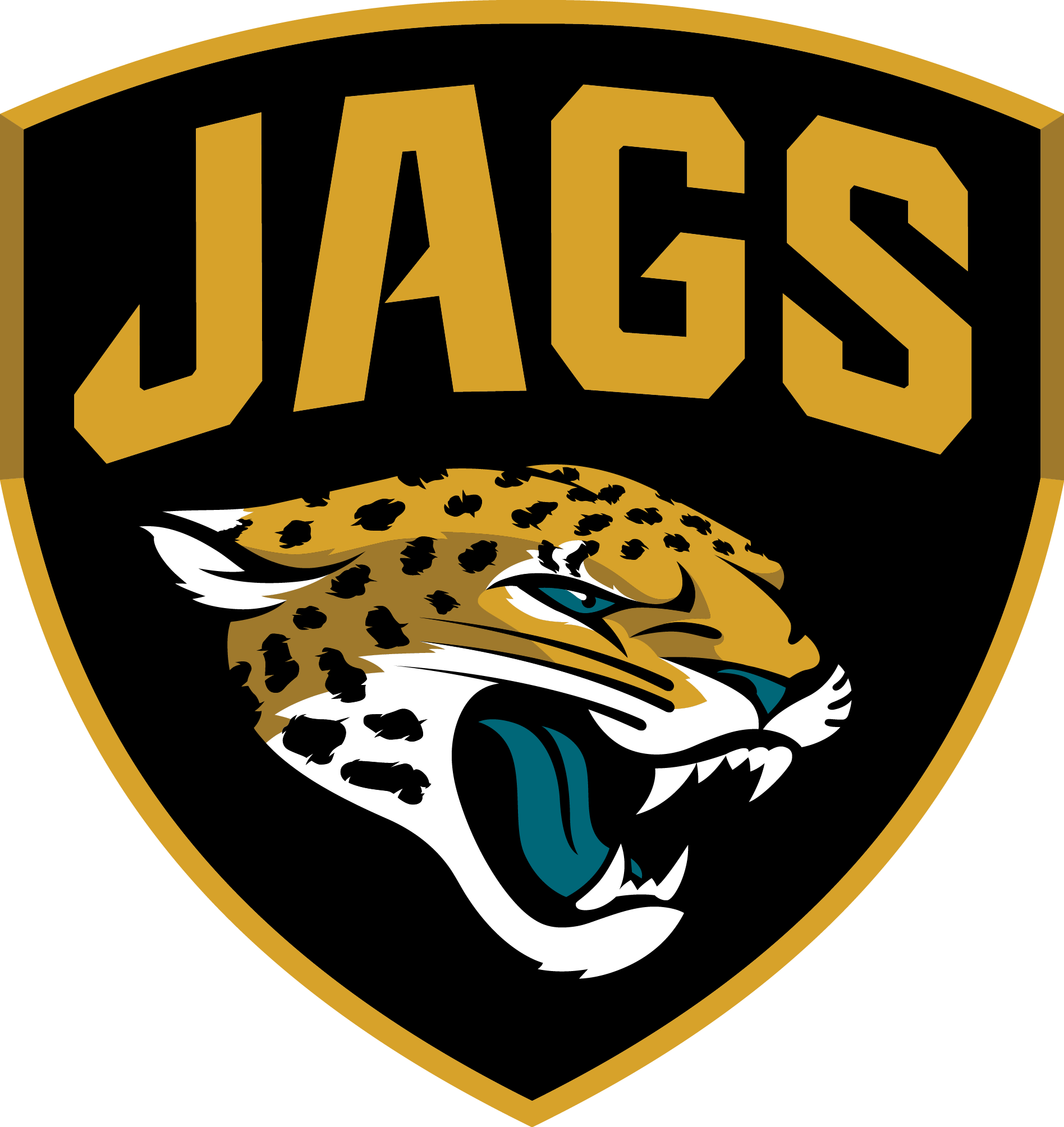 Los Angeles Rams At Jacksonville Jaguars - Jacksonville Jaguars Logo Clipart (1896x2009), Png Download