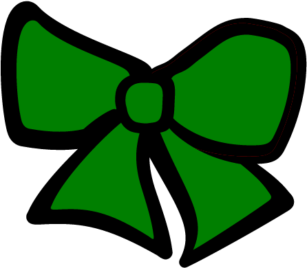Green Cheer Bow Image - Cheer Bow Clipart Green - Png Download (640x480), Png Download