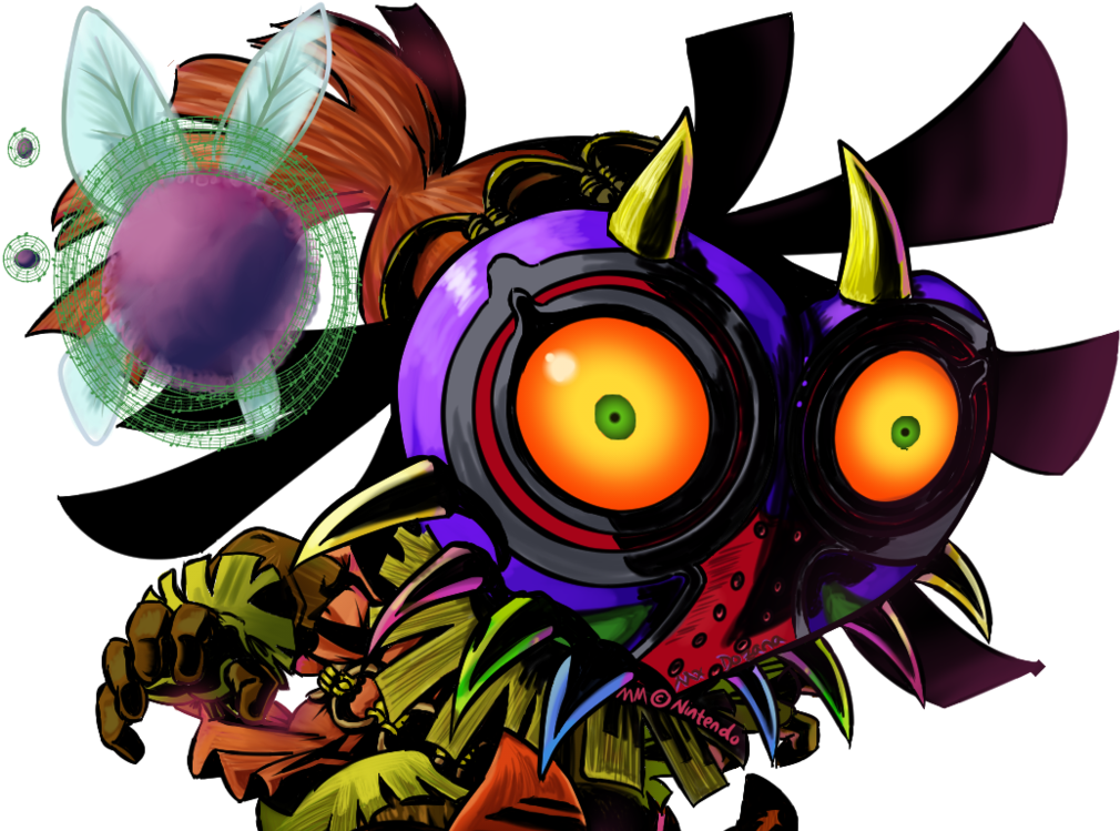 Majora Mask The Skull Kid - The Legend Of Zelda Clipart (1024x768), Png Download