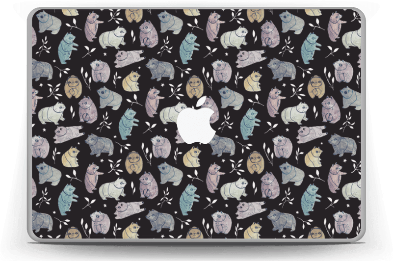 Macbook Pro - Skull Clipart (800x559), Png Download