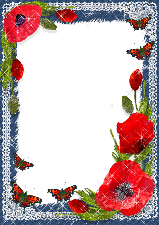 Marco De Fotografias Floreado With Marcos De Flores - Picture Frame Clipart (543x768), Png Download