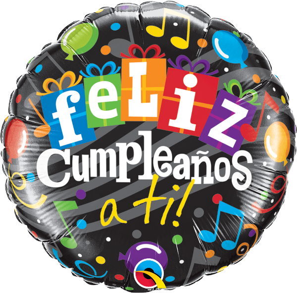 Feliz Cumpleaños A Ti Balloon Clipart (600x592), Png Download