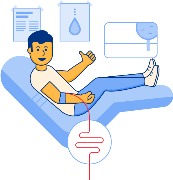 Clip Art Free Download Lifesouth Community Centers - Drawing Of Donating Blood - Png Download (613x619), Png Download