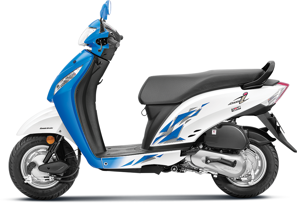 Honda Activa I Blue Colour Clipart (1000x683), Png Download