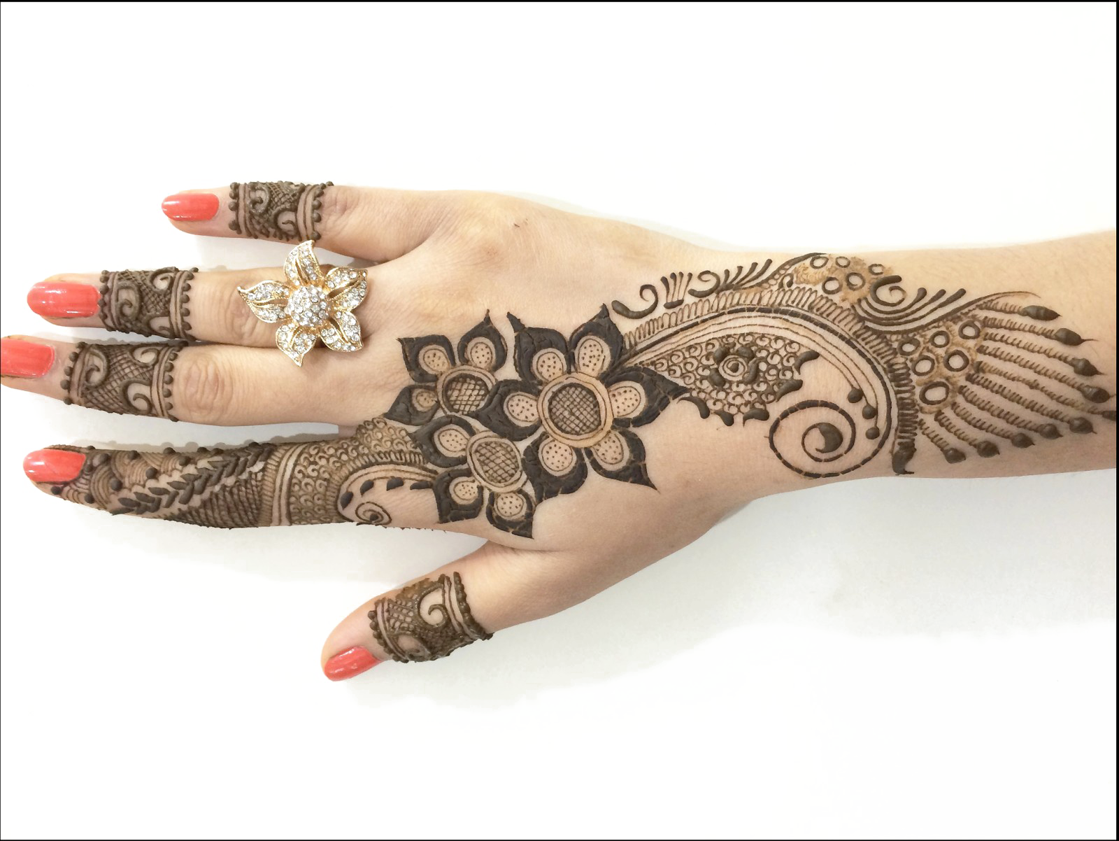 Mehendi Hand Designs Png Transparent - Best Mehndi Clipart (1600x1202), Png Download
