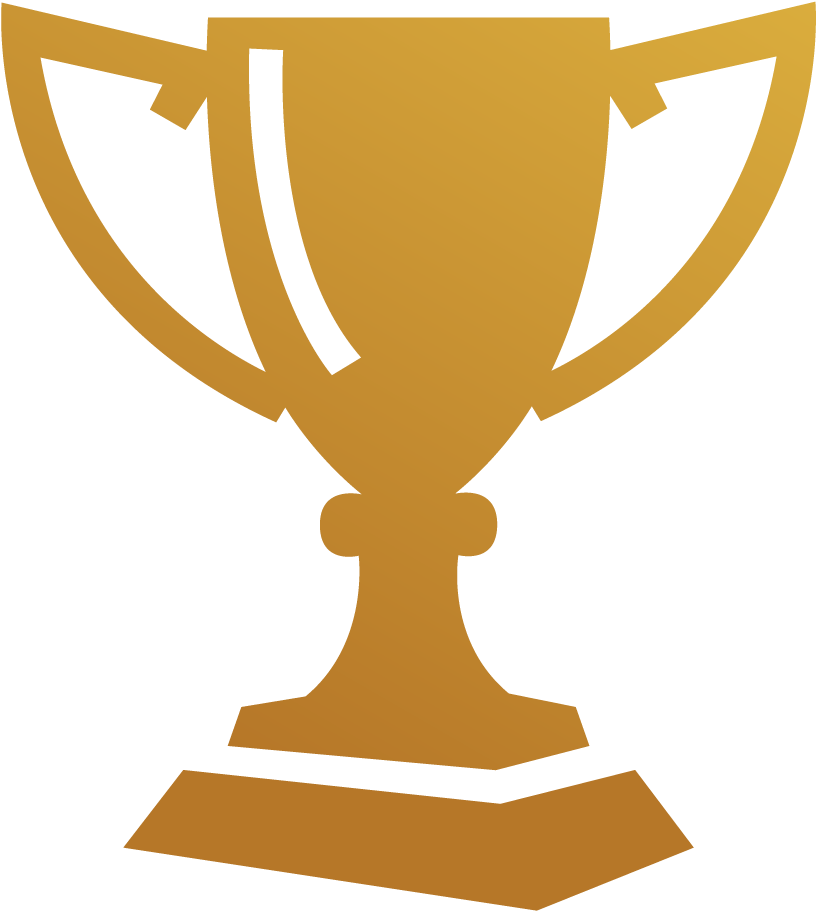Gold Silver Bronze Trophies Png Clipart - Trophy Icon No Background Transparent Png (1167x1167), Png Download