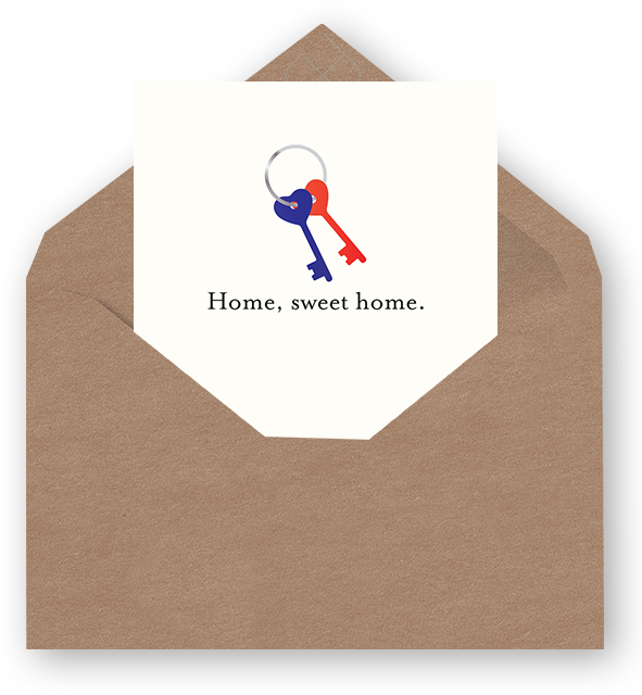 Kraft Envelope-new Home - Envelope Clipart (590x885), Png Download