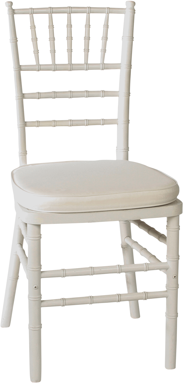 Chiavari White Chair - Plastic Chairs With Cushion Price Clipart (980x1449), Png Download