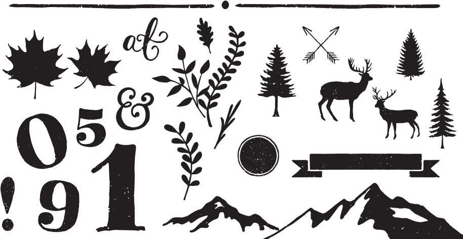 Wedding Invitation - White-tailed Deer Clipart (940x499), Png Download
