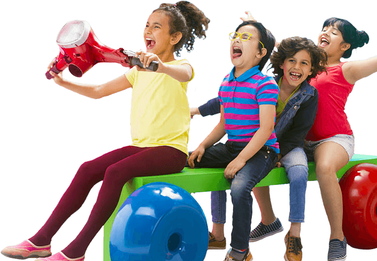 Entertainment City Itâ€™s Fun Time - Kids Playing Park Png Clipart (762x528), Png Download