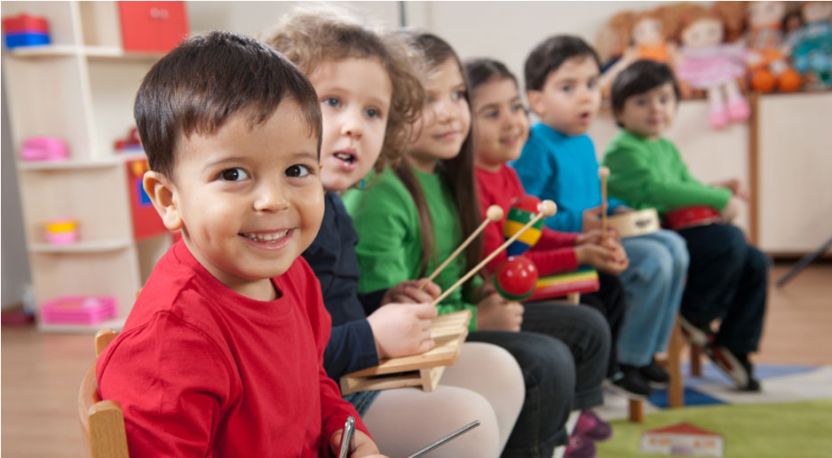 Kids Playing - Kids Music Workshop Clipart (1421x535), Png Download