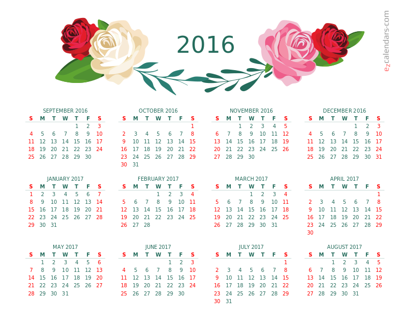One-year Flowers Of Beauty Calendar - Garden Roses Clipart (800x800), Png Download