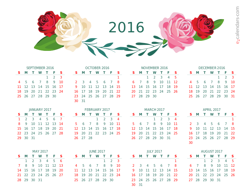 Oneyear Flowers Of Beauty Calendar Garden Roses Clipart Large Size Png Image PikPng