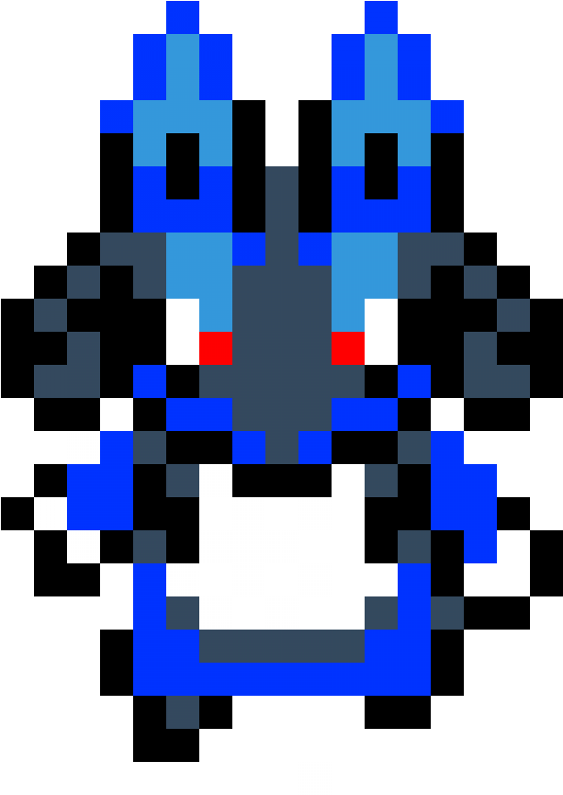 Lucario - 8 Bit Man Clipart (1184x1184), Png Download