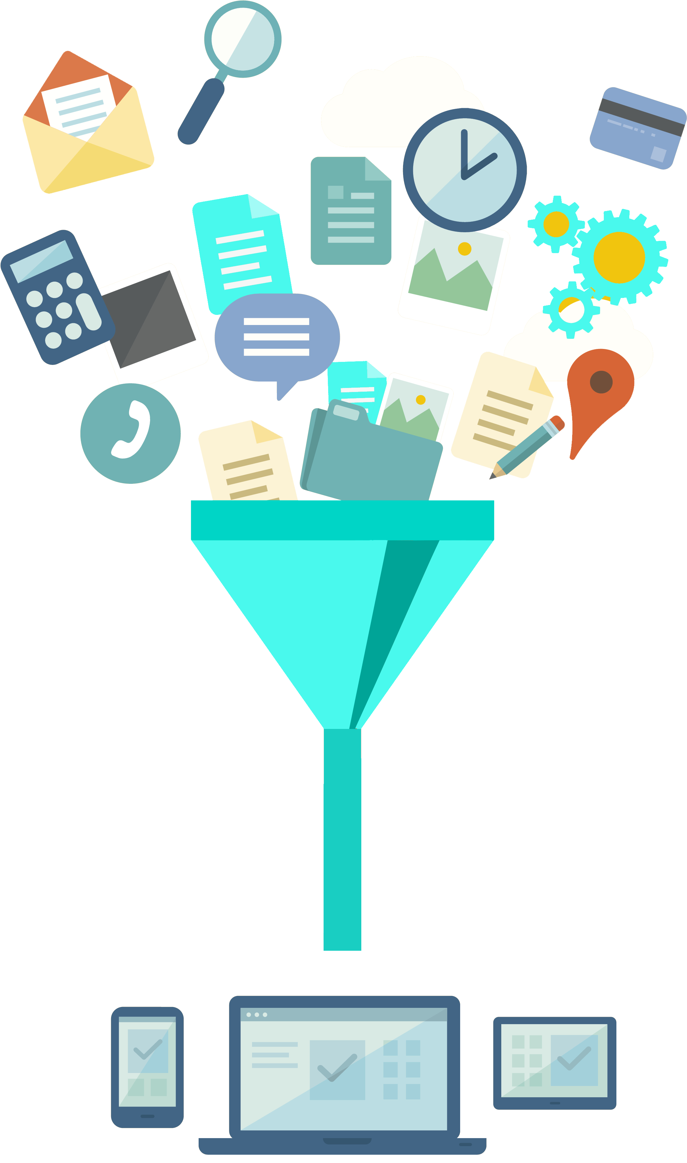 Funnel - Illustration Clipart (3632x4678), Png Download