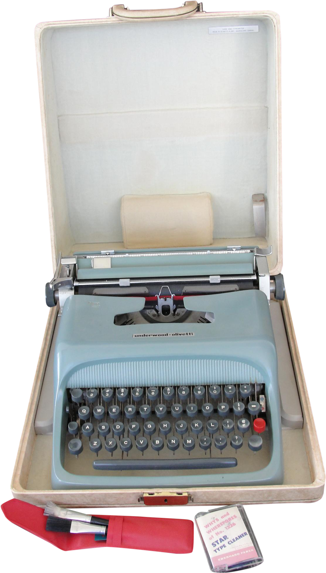 Vintage 1950's Green Underwood Olivetti Studio 44 Portable - Coin Purse Clipart (1536x2048), Png Download