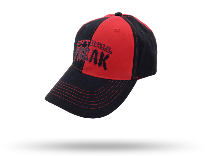 Wholesales Embroidery Character Red And Black Split - Baseball Cap Clipart (870x555), Png Download