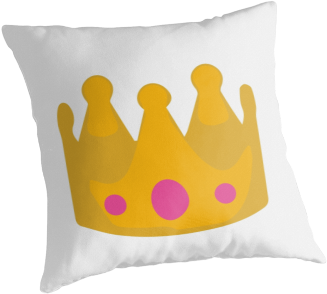 Emoji Crown By Beccatommo - Cushion Clipart (875x875), Png Download