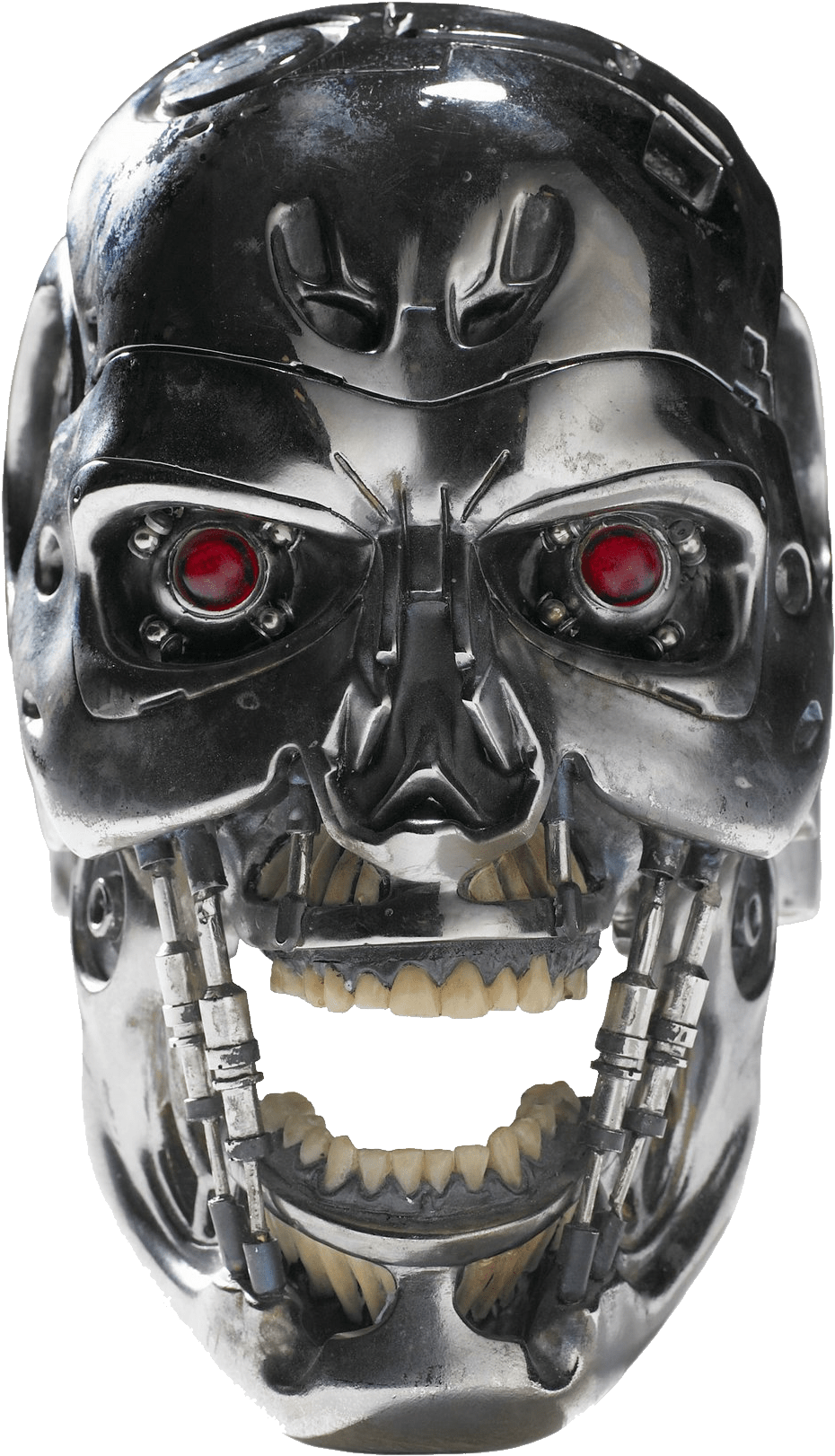 Terminator Skull Head Png - Terminator Face Effect Png Clipart (1200x1800), Png Download