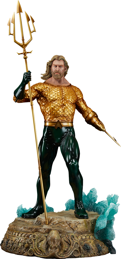 Aquaman Png Pic - Comic Aquaman Clipart (480x1029), Png Download