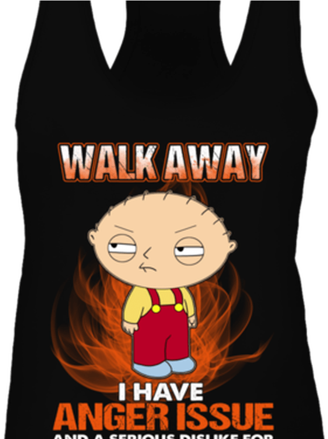 Walk Away I Have Anger Issue And A Serious Dislike - Stewie Griffin Family Guy Clipart (1368x855), Png Download