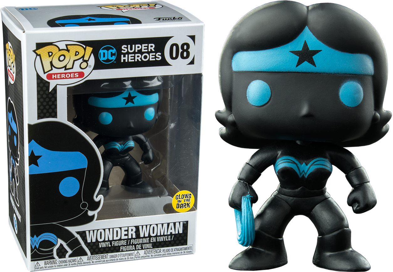 Wonder Woman Silhouette Glow Us Exclusive Pop Vinyl - Batman Who Laughs Pop Clipart (1280x869), Png Download