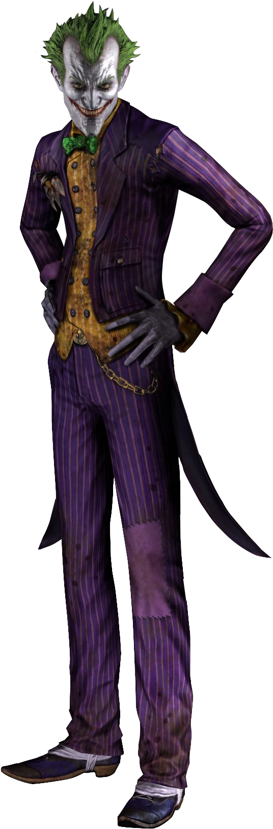 719 X 1706 3 - Batman Arkham Asylum Joker Costume Clipart (719x1706), Png Download