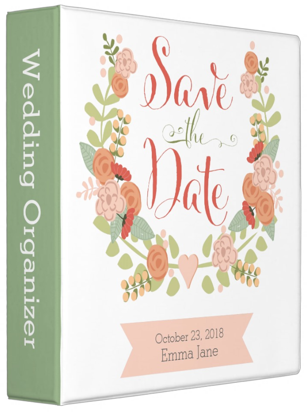 Personalized Floral Wreath Clipart (631x846), Png Download