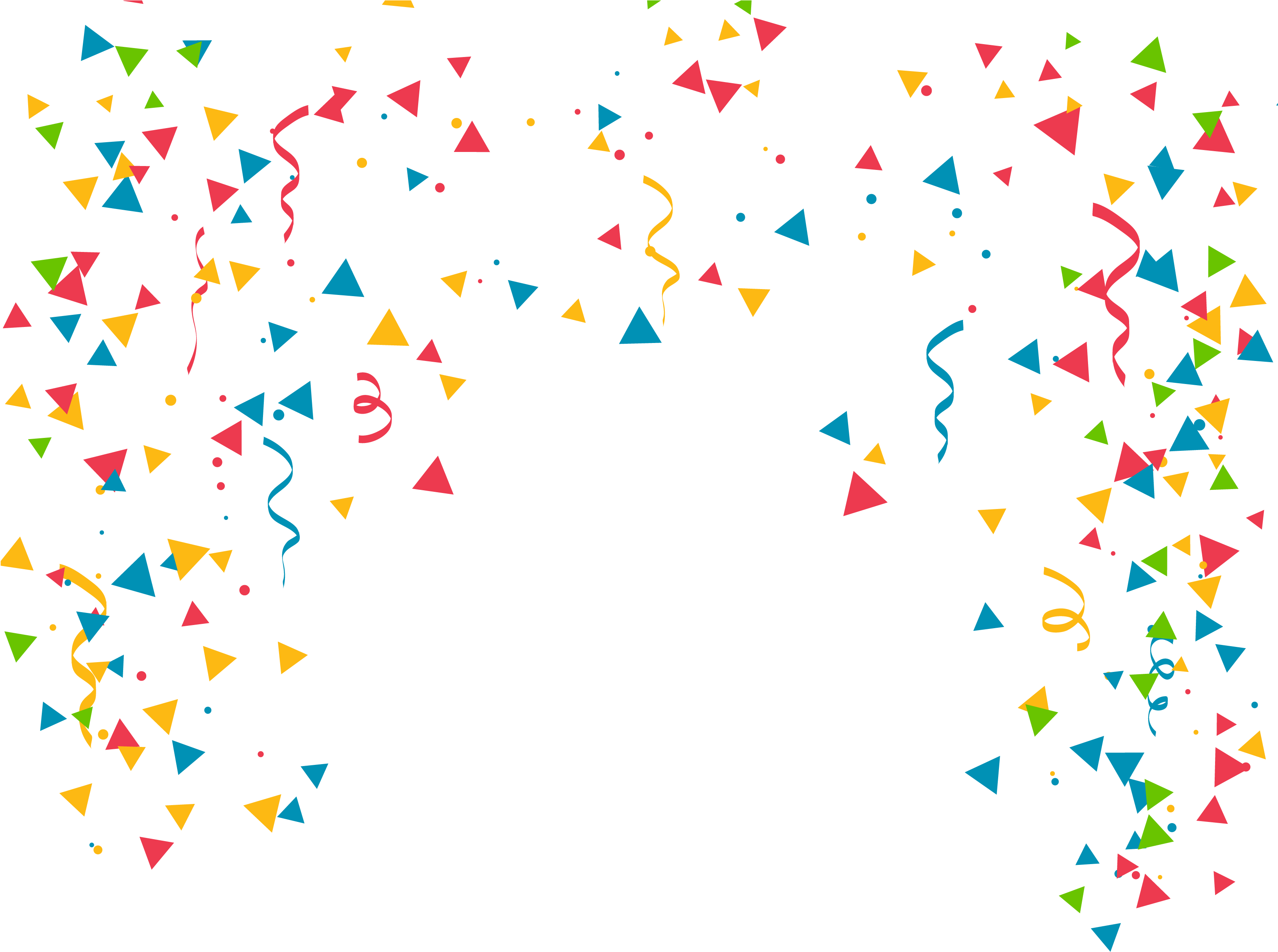 Confetti Clip Art - Clip Art Confetti Png Transparent Png (4121x4188), Png Download