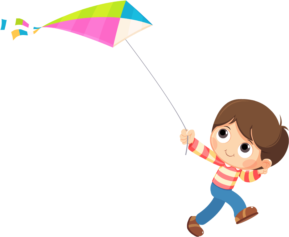 Clipart Transparent Parachute Clipart Kid - Flying A Kite Png (1002x821), Png Download