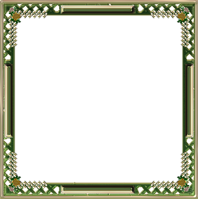 Green Frame Download Png Image - Picture Frame Clipart (650x654), Png Download