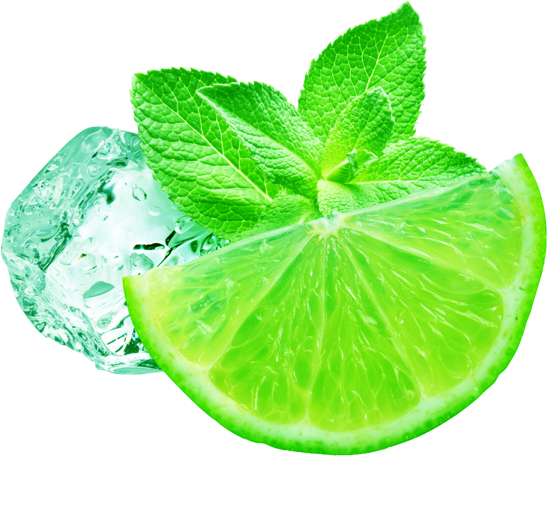 Image Black And White Juice Lemonade Iced Tea Peppermint - Citron Vert Et Menthe Clipart (1100x1100), Png Download