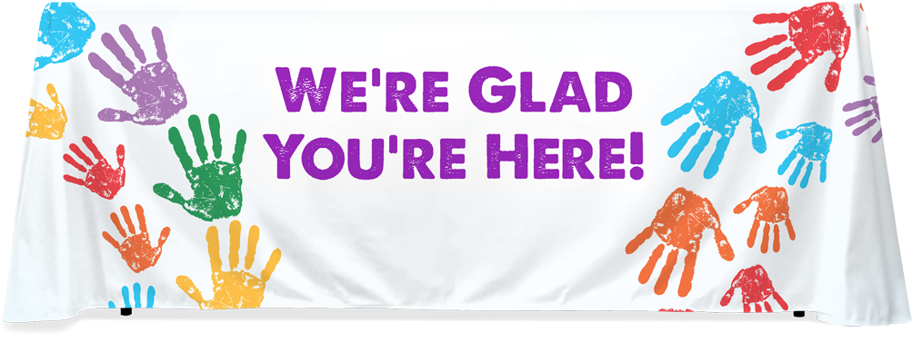 Hands Glad Youre Here - Banner Clipart (1159x531), Png Download