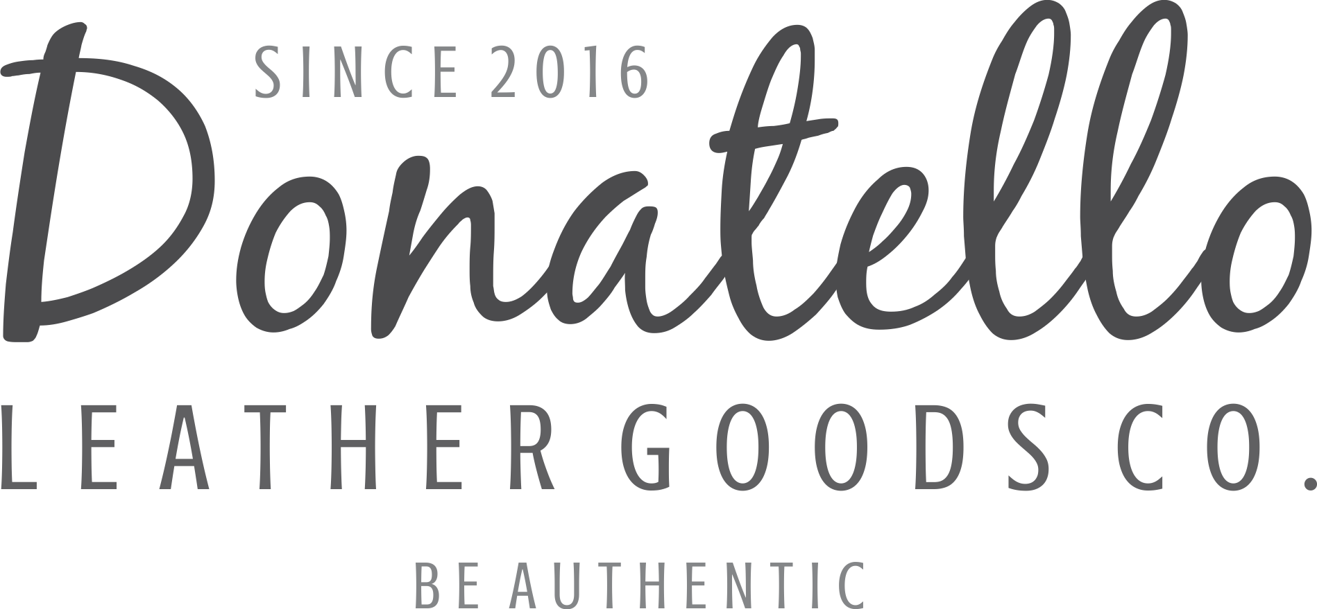 Donatello Leather Goods Co - Calligraphy Clipart (1898x879), Png Download