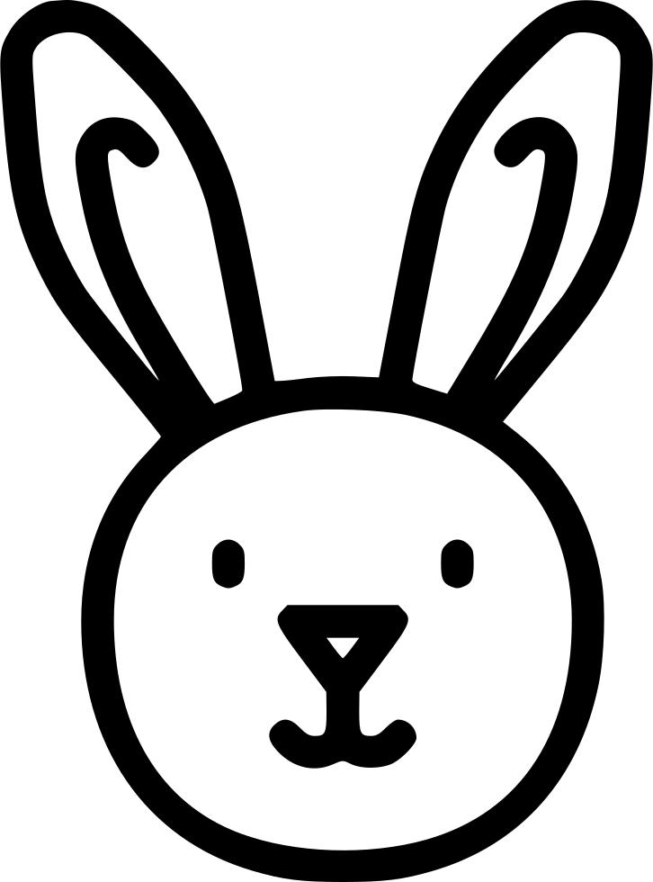 Png File Svg - Rabbit Clipart (726x980), Png Download