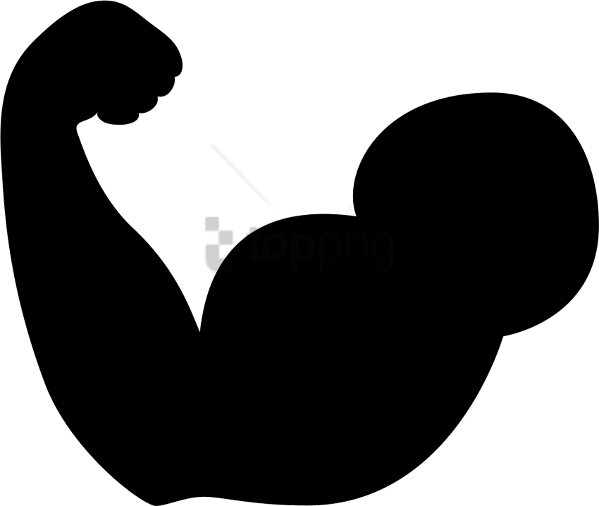 Free Png Bicep Muscle - Body Building Icon Clipart (850x718), Png Download