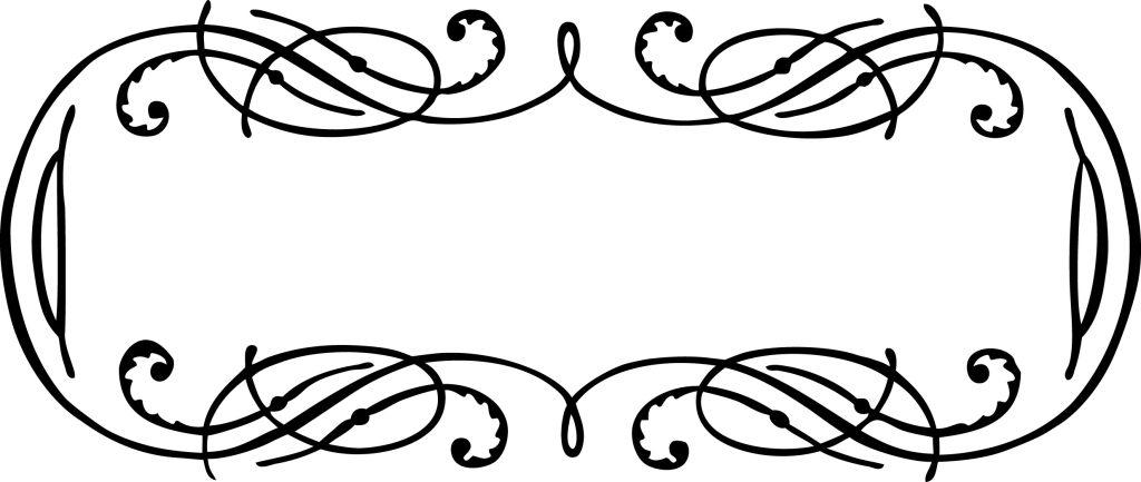 Calligraphy Vector Png Picture - Calligraphy Border Designs Png Clipart (1024x433), Png Download