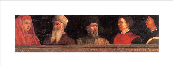 Portraits Of Giotto, Uccello, Donatello, Manetti And Clipart (600x600), Png Download