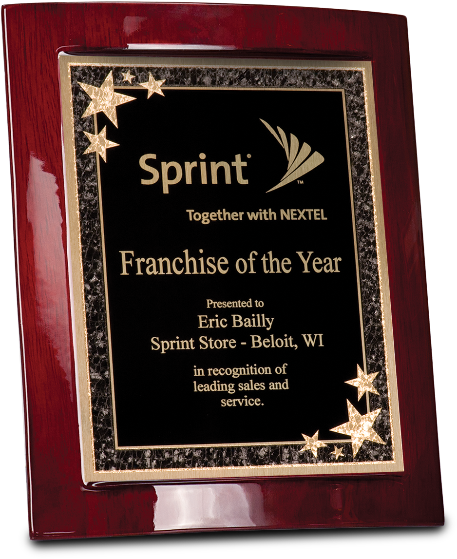 8 1/2″ X 10″ Rosewood Piano Finish Eclipse Plaque With - Corporate Awards Design - Png Download (1023x1200), Png Download