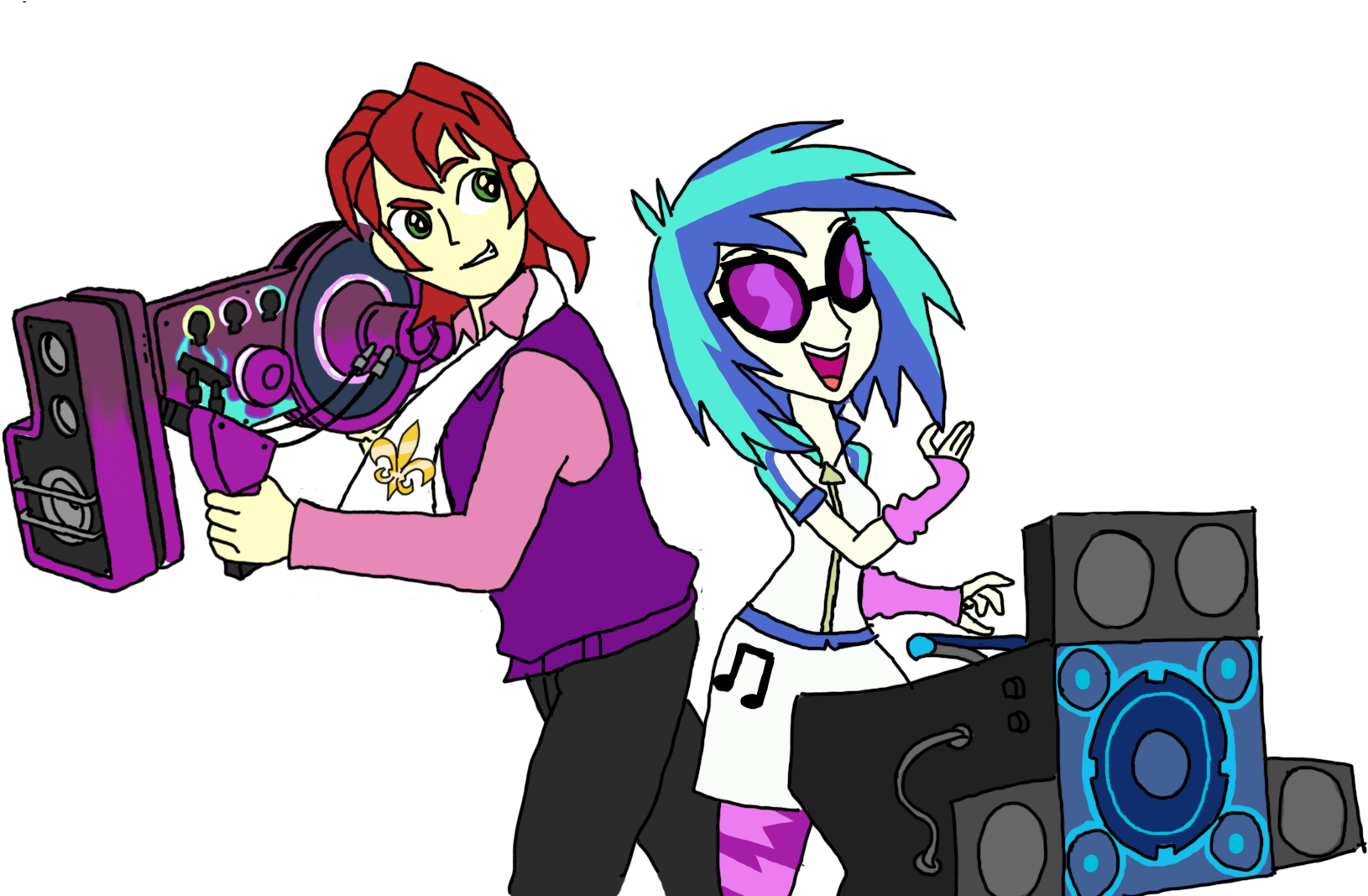 Uploaded - Dubstep Gun Vinyl Scratch Clipart (1740x1067), Png Download